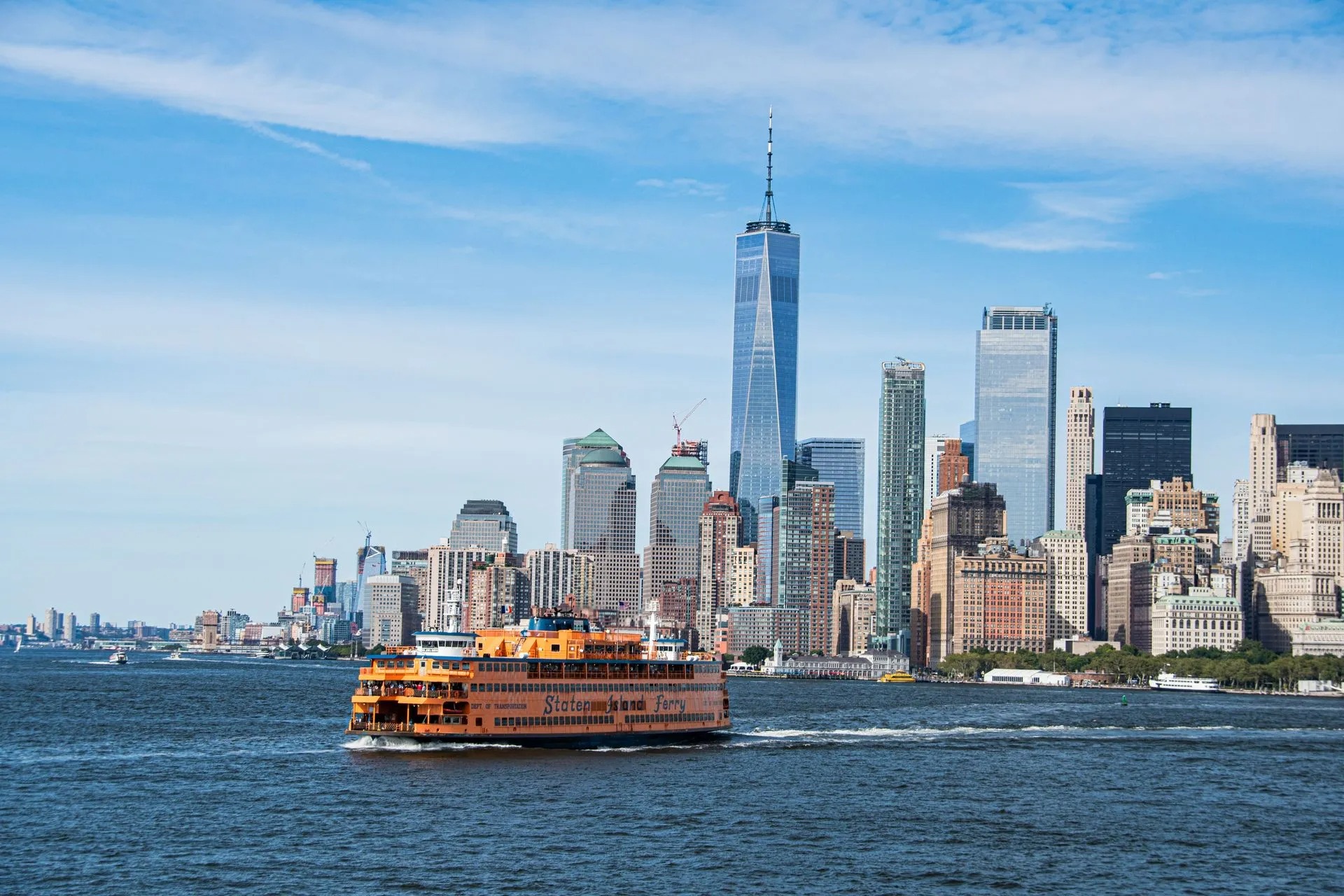 Staten Island Ferry with Manhattan skyline